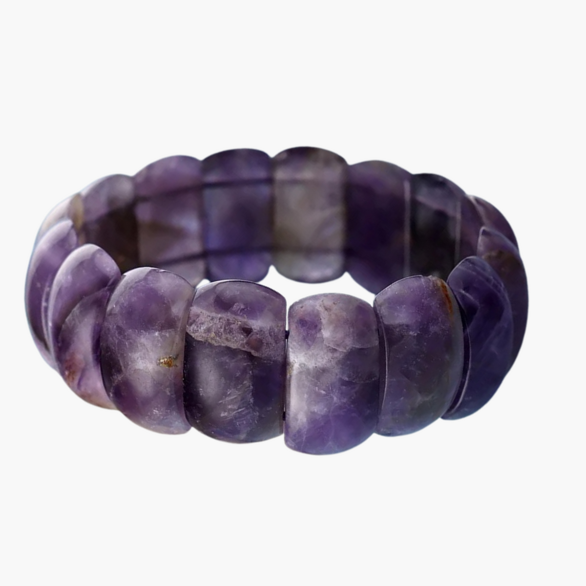 Amethyst Glow Chunky Bracelet
