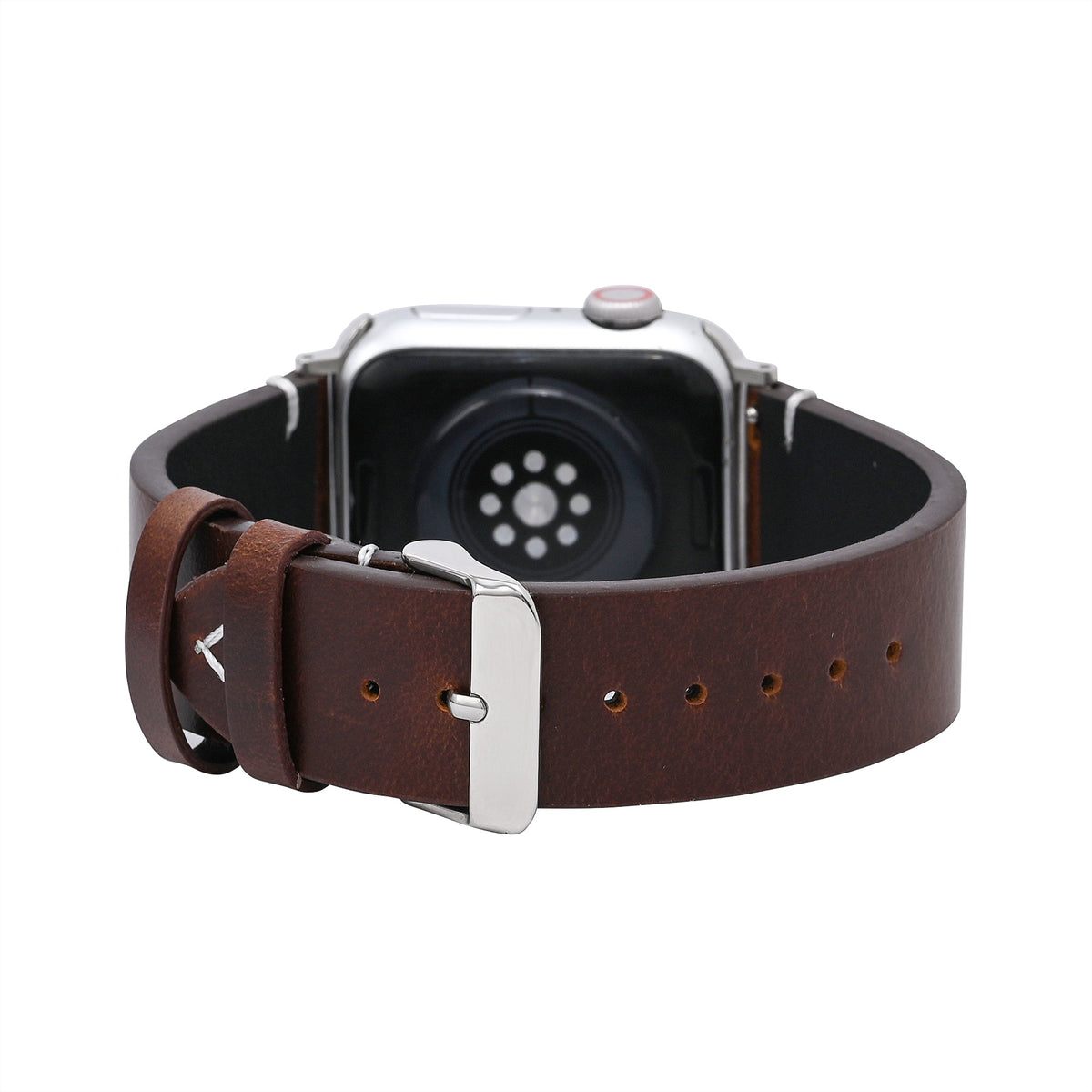 Men’s Black Leather Apple Watch Strap