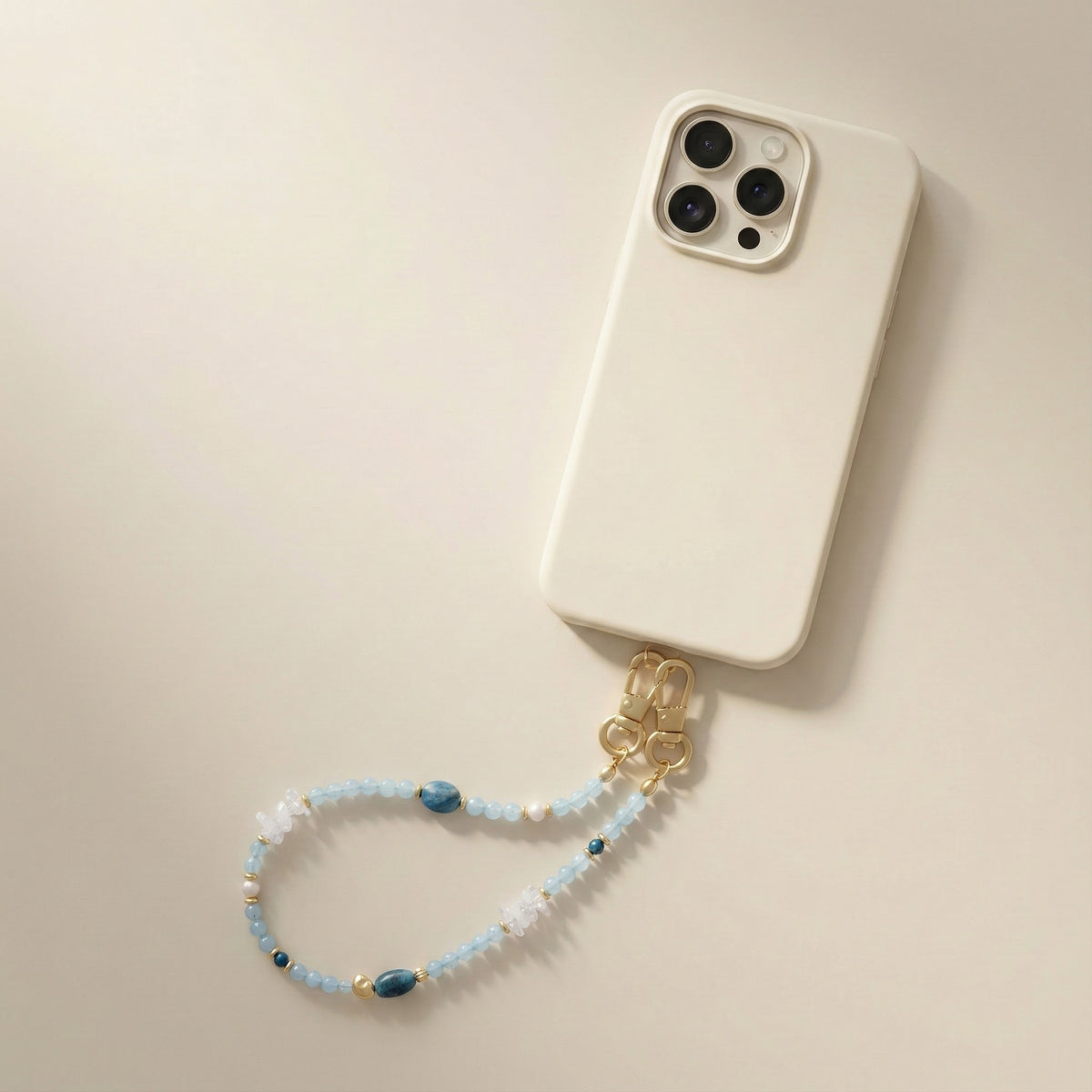 Blue Agate Breeze Phone Chain