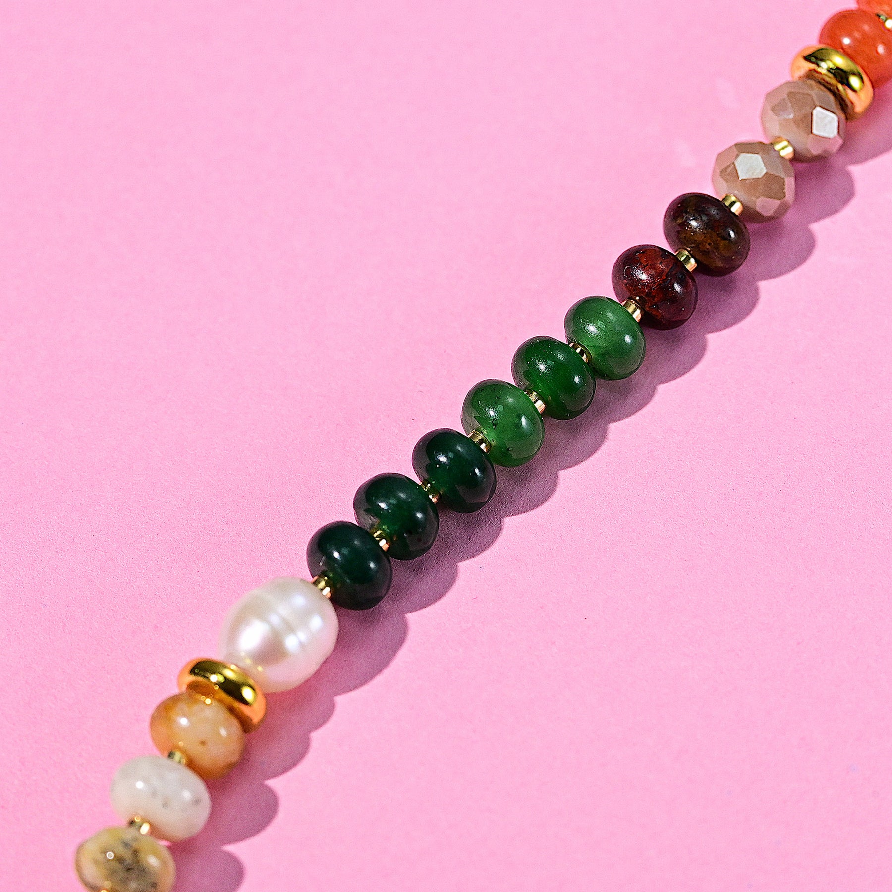 Coral Natural Stone Necklace