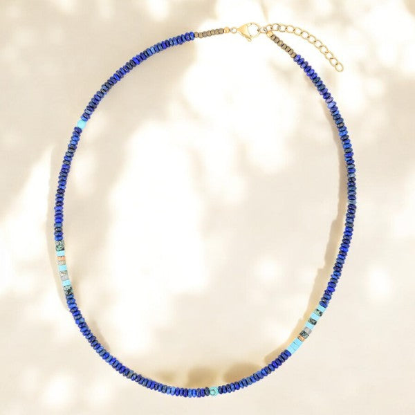 Men's Deep Blue Horizon Necklace
