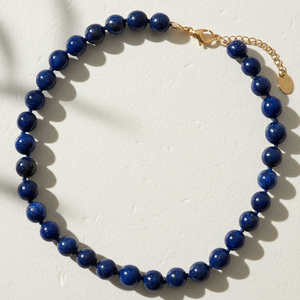 Midnight Lapis Choker Necklace