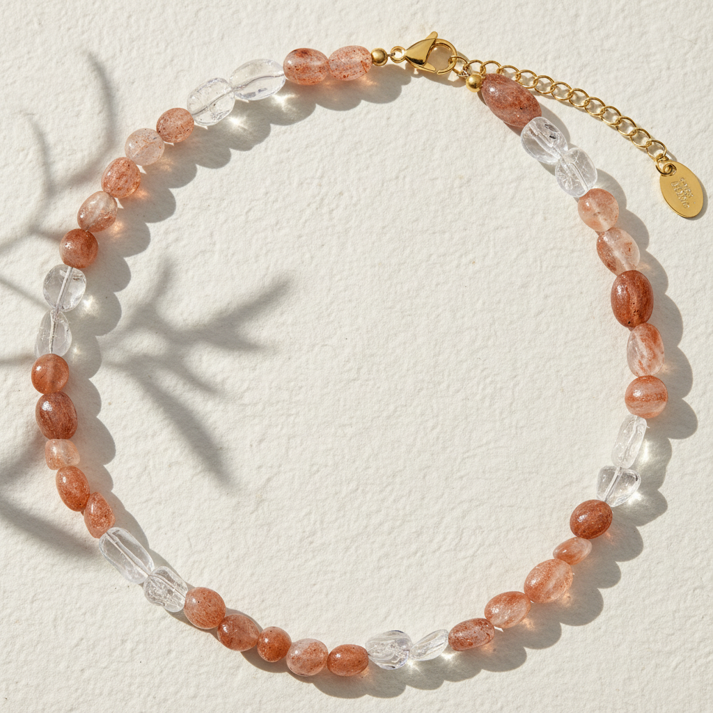 Sunstone & Quartz Harmony Necklace