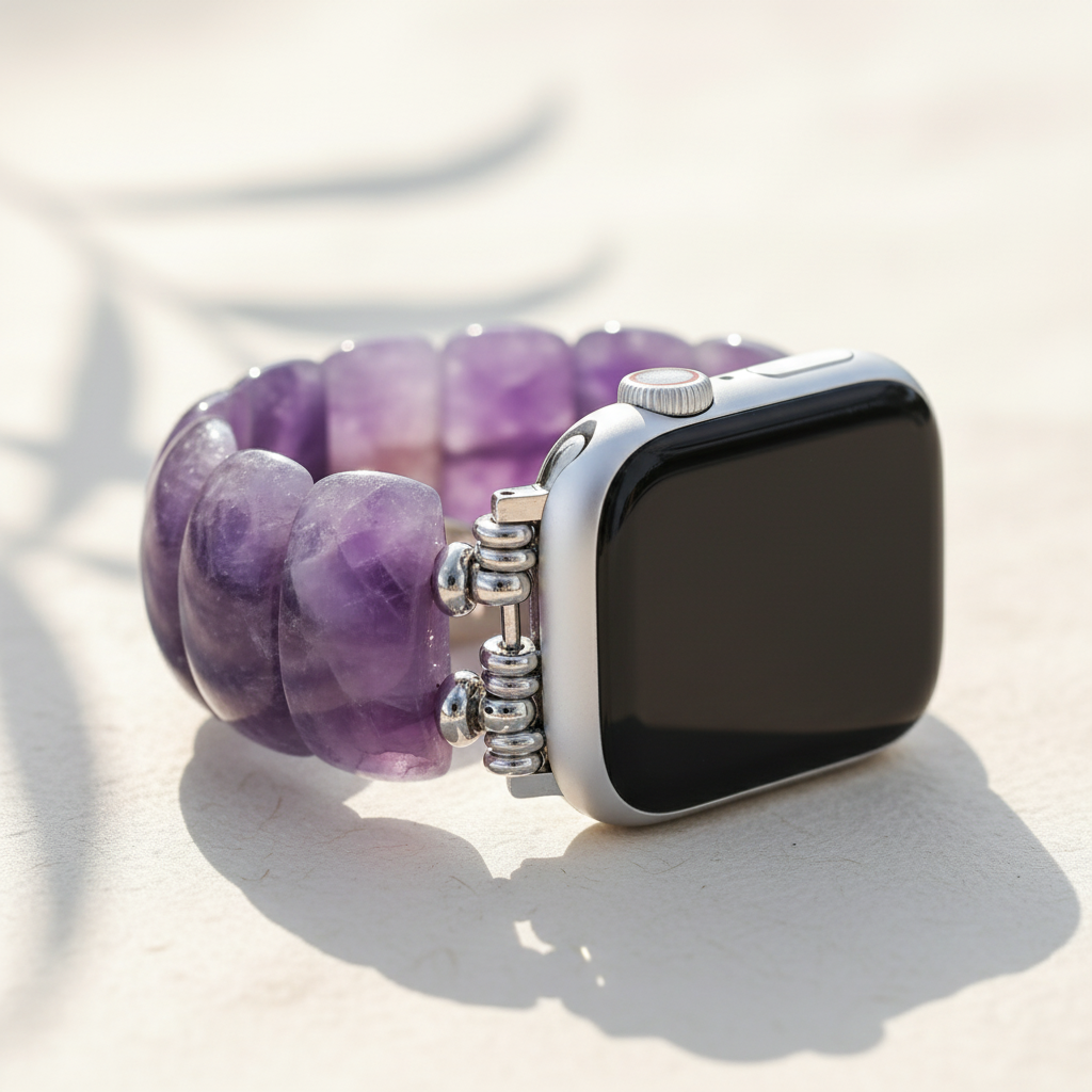 Amethyst Allure Stretch Apple Watch Strap