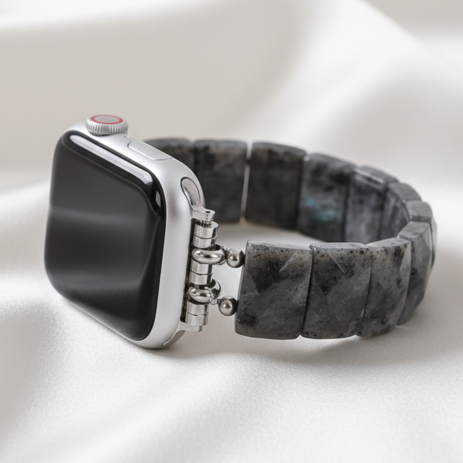 Midnight Balance Stone Stretch Apple Watch Strap