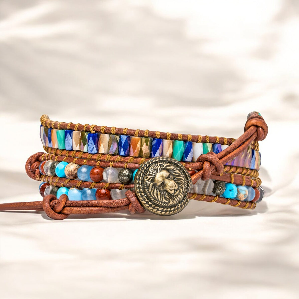 Turquoise Lioness Energy Bracelet