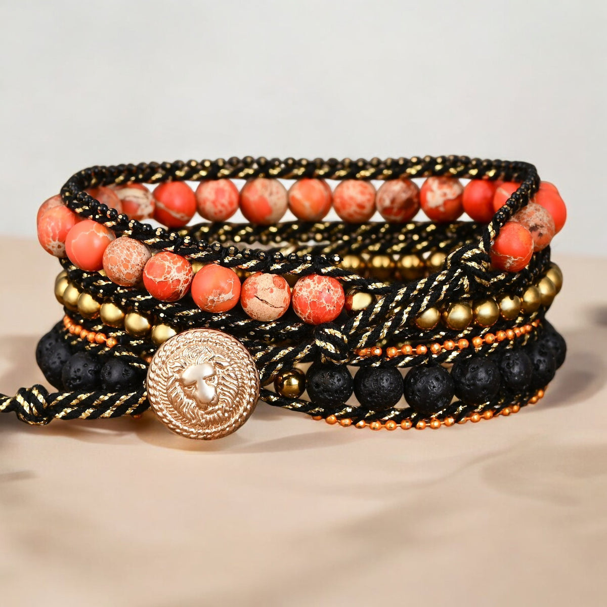 Wicked Pumpkin Patch Wrap Bracelet
