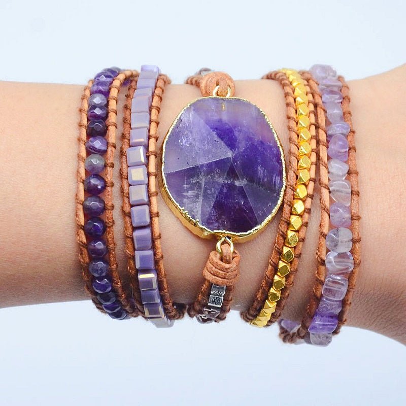 Amethyst Imperial Wrap Bracelet - Cape Diablo