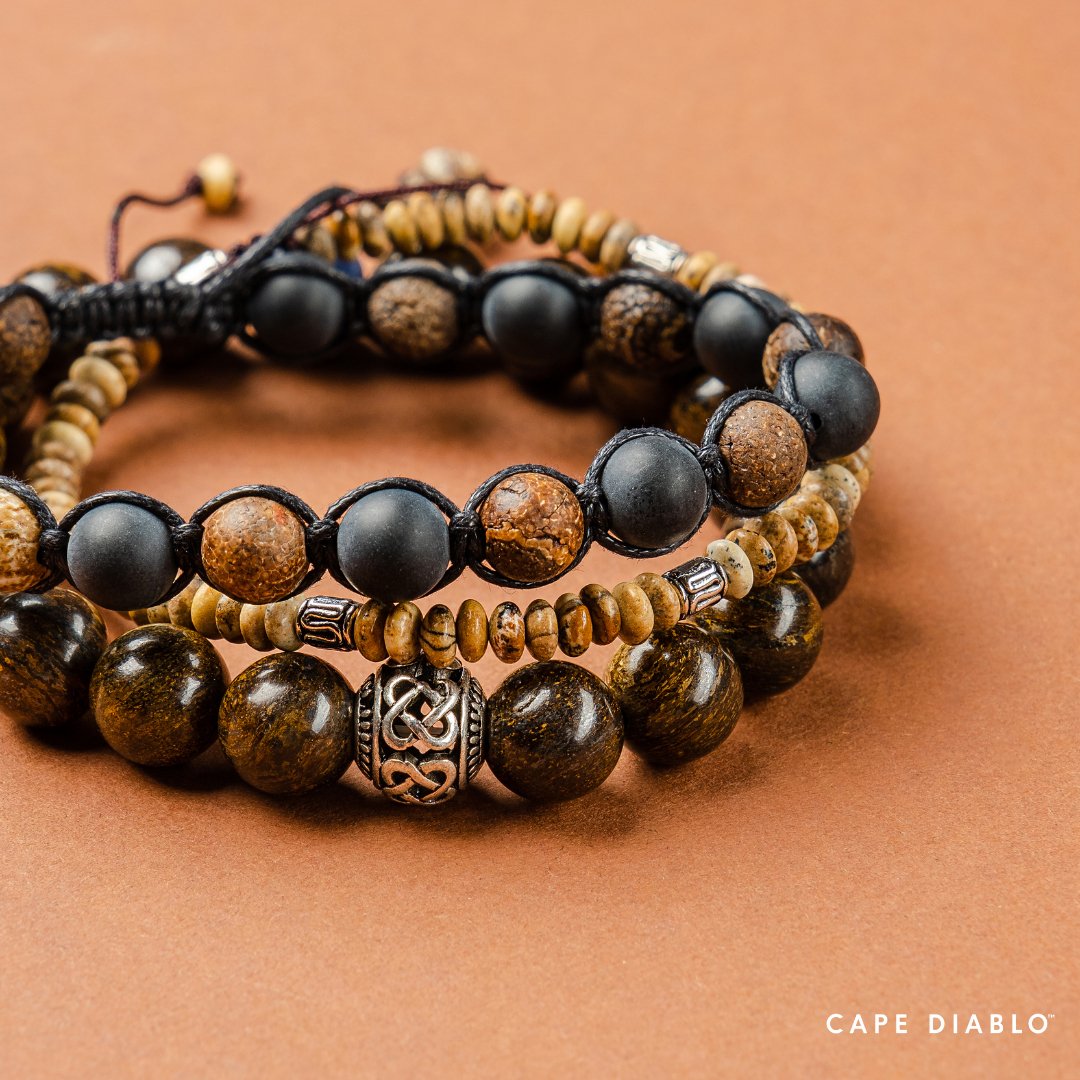 Men's Cracked Onyx Bracelet - Cape Diablo