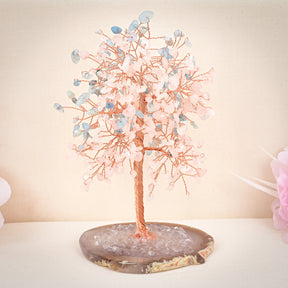 Rosy Aquamarine Tree of Life