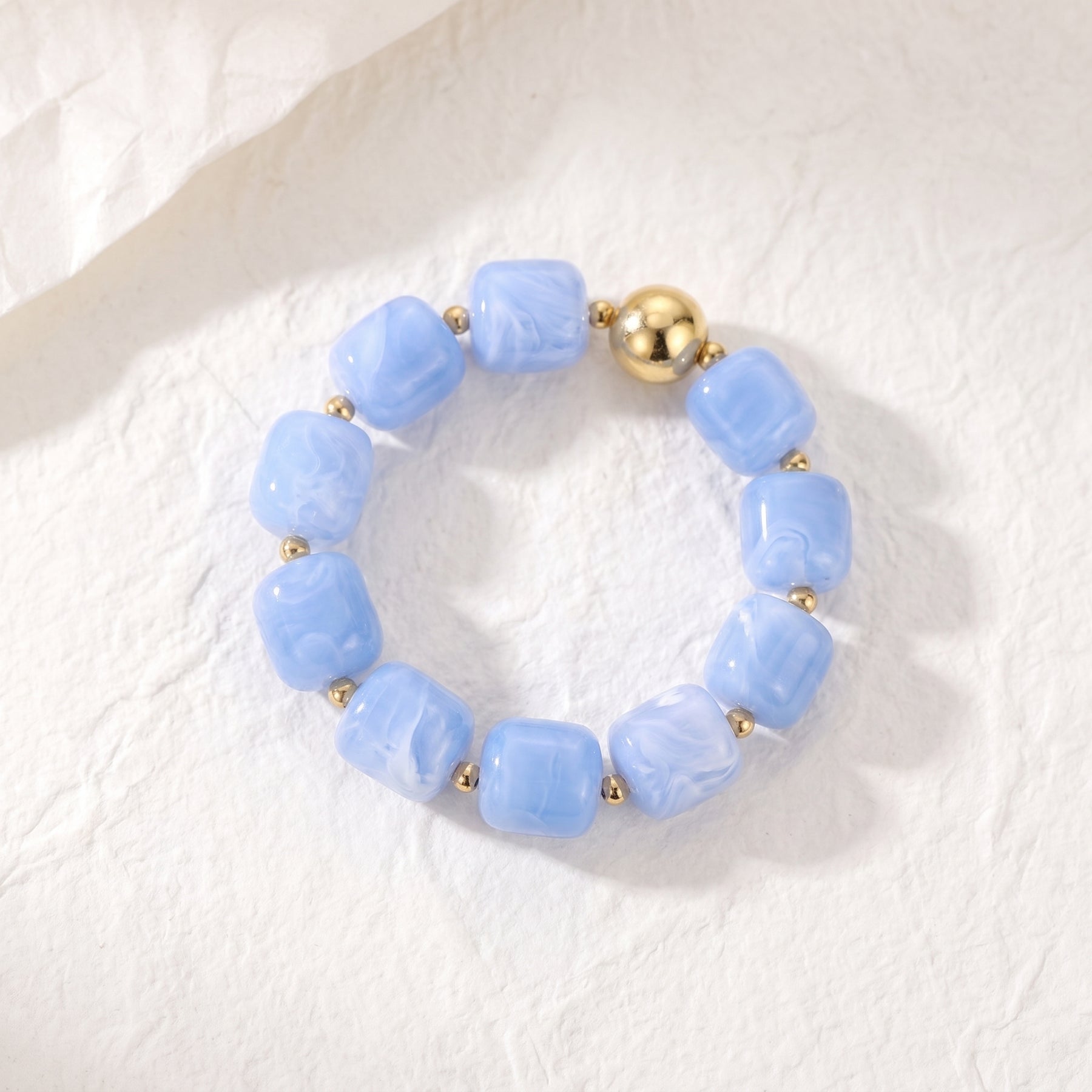 Azure Cloud Blue Chunky Bracelet