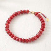 Chunky Ruby Bloom Necklace