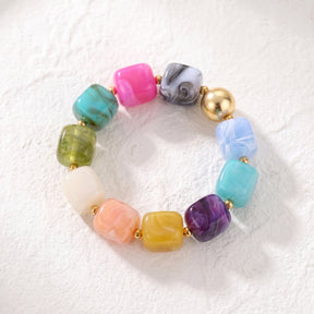 Coastal Bloom Mixed Chunky Bracelet