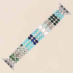 Ocean Breeze Stone Stretch Apple Watch Strap