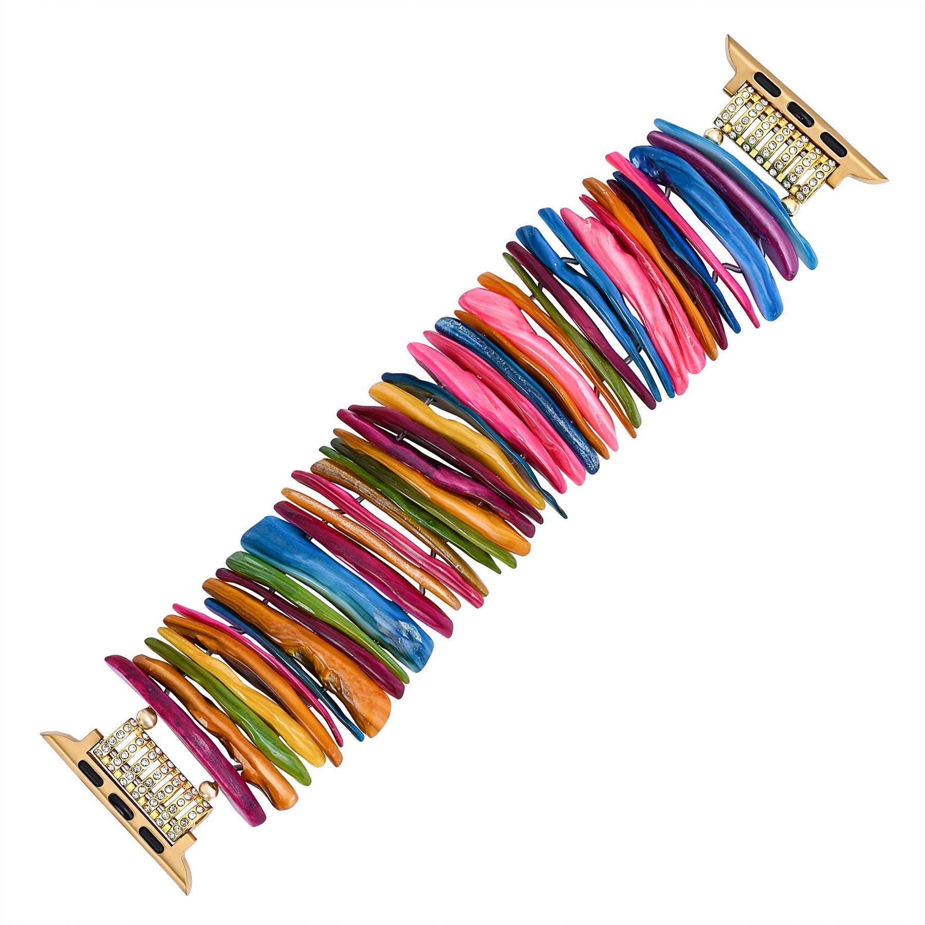 Gold Dopamine Shell Stretch Apple Watch Strap