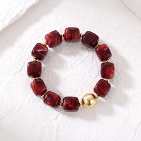 Scarlet Eclipse Chunky Bracelet