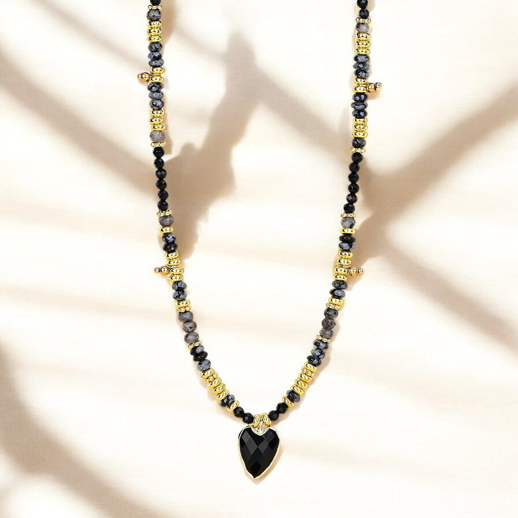 Agate Love Charm Necklace