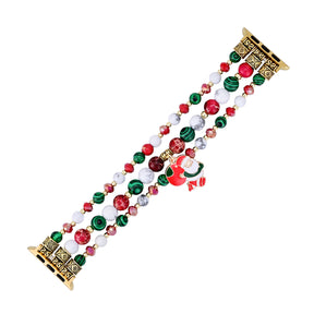 Cheerful Claus Stretch Apple Watch Strap