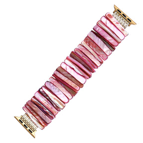 Imperial Orchid Shell Stretch Apple Watch Strap