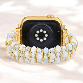 Aquamarine Glow Braided Apple Watch Strap