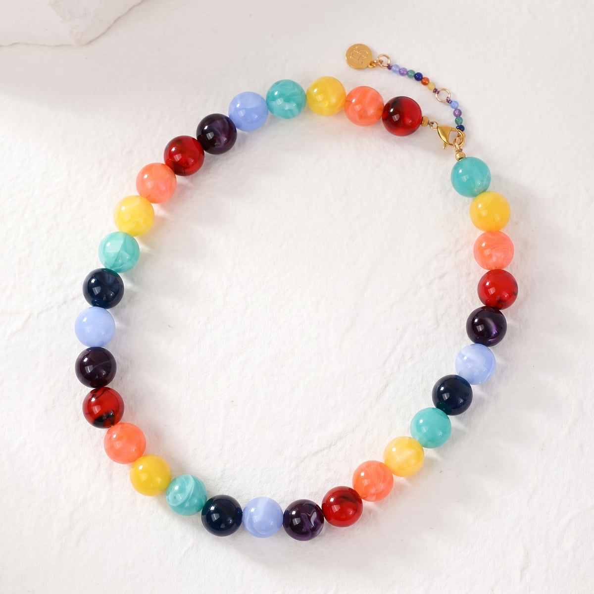 Chunky Coastal Beaded Necklace