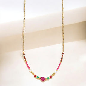 Ruby Jade Harmony Necklace