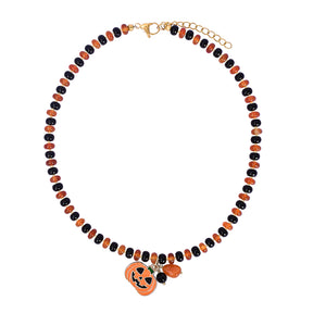Pumpkin Glow Halloween Necklace