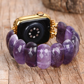 Healing Amethyst Protection Stretch Apple Watch Strap