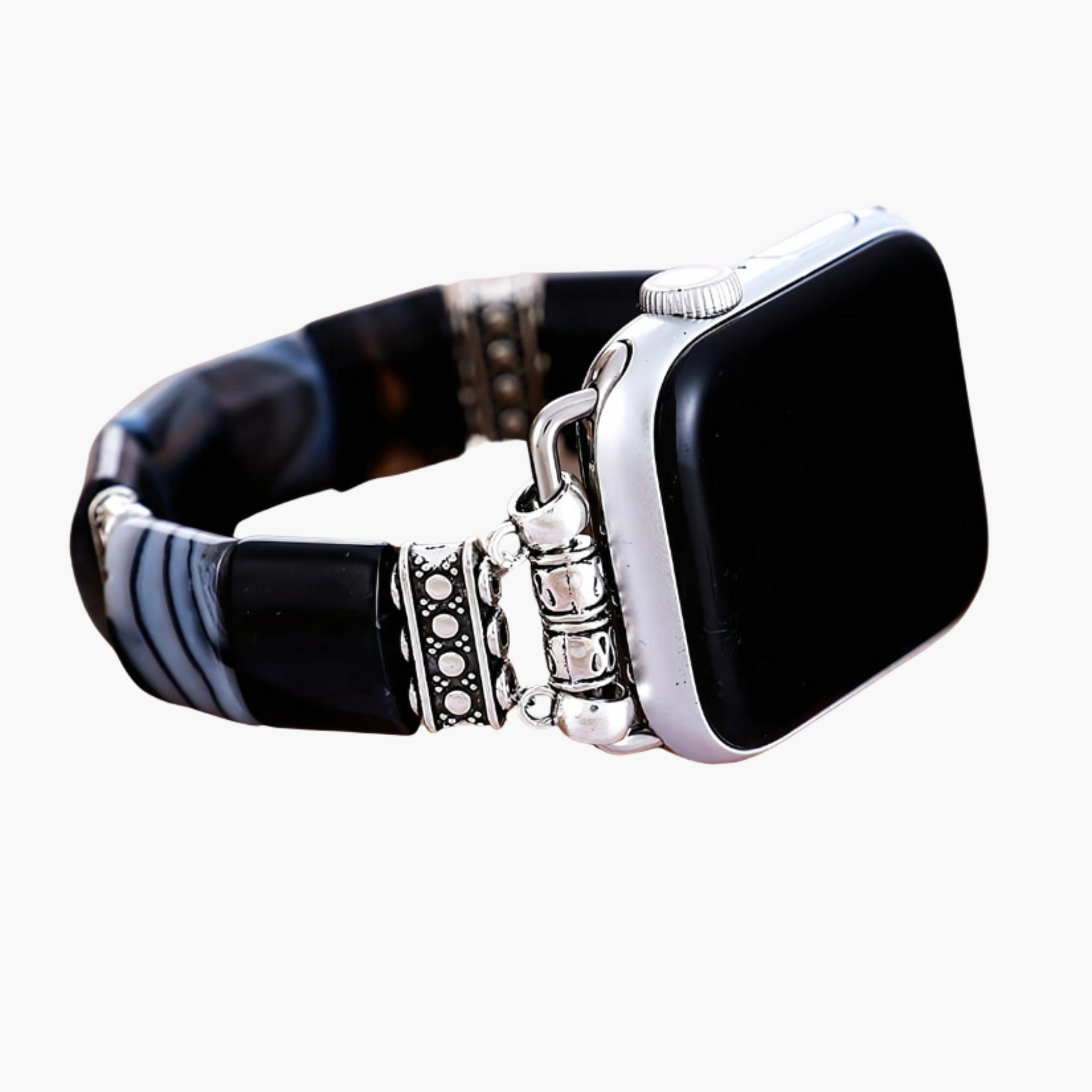 Bohemian Noir Stretch Apple Watch Strap