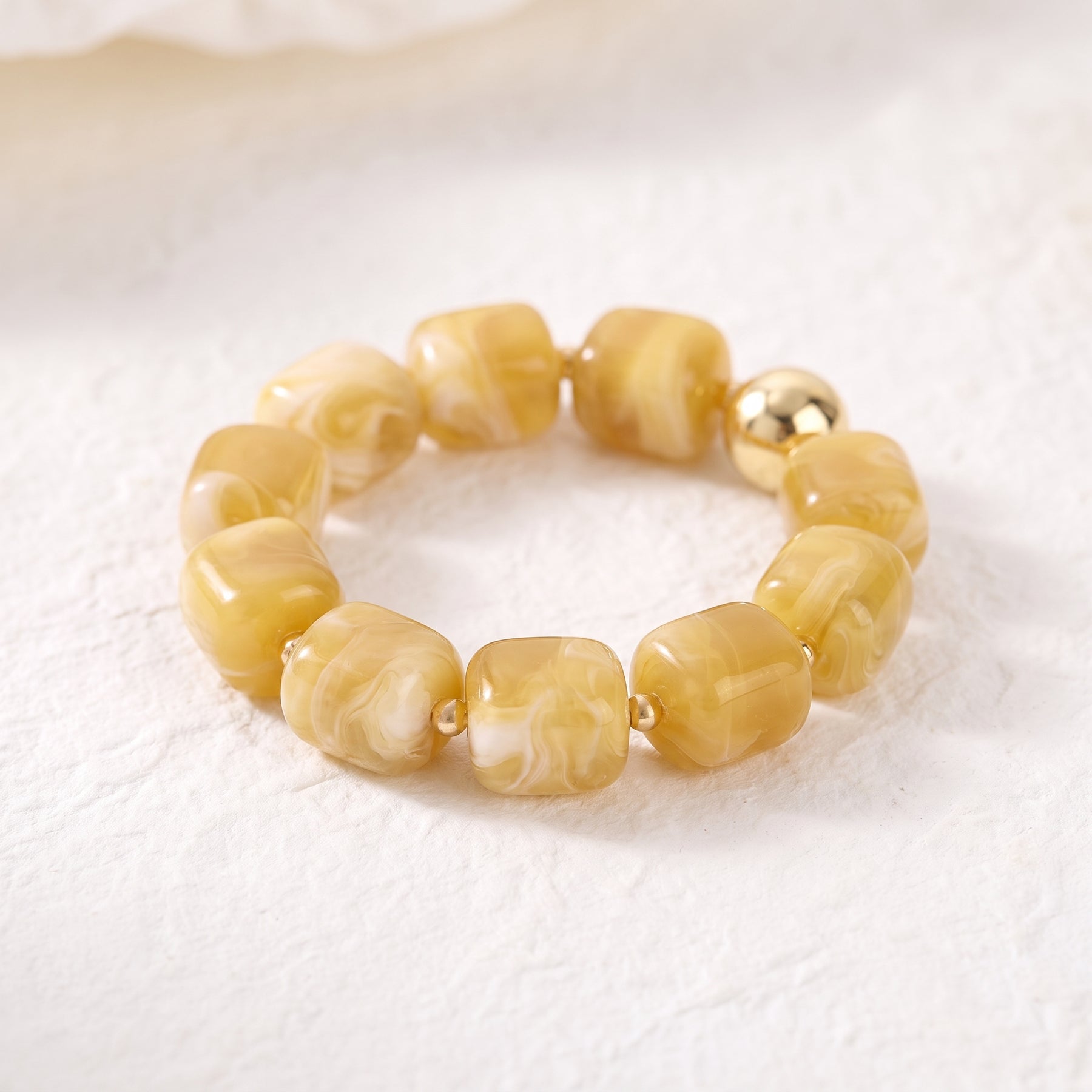 Sunlit Honey Chunky Bracelet