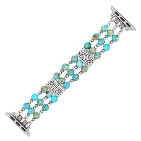 Artisanal Turquoise Spirit Stretch Apple Watch Strap