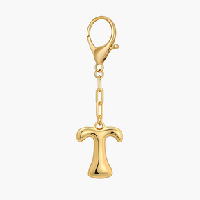 Bubble Letter Initial Keychain & Bag Charm
