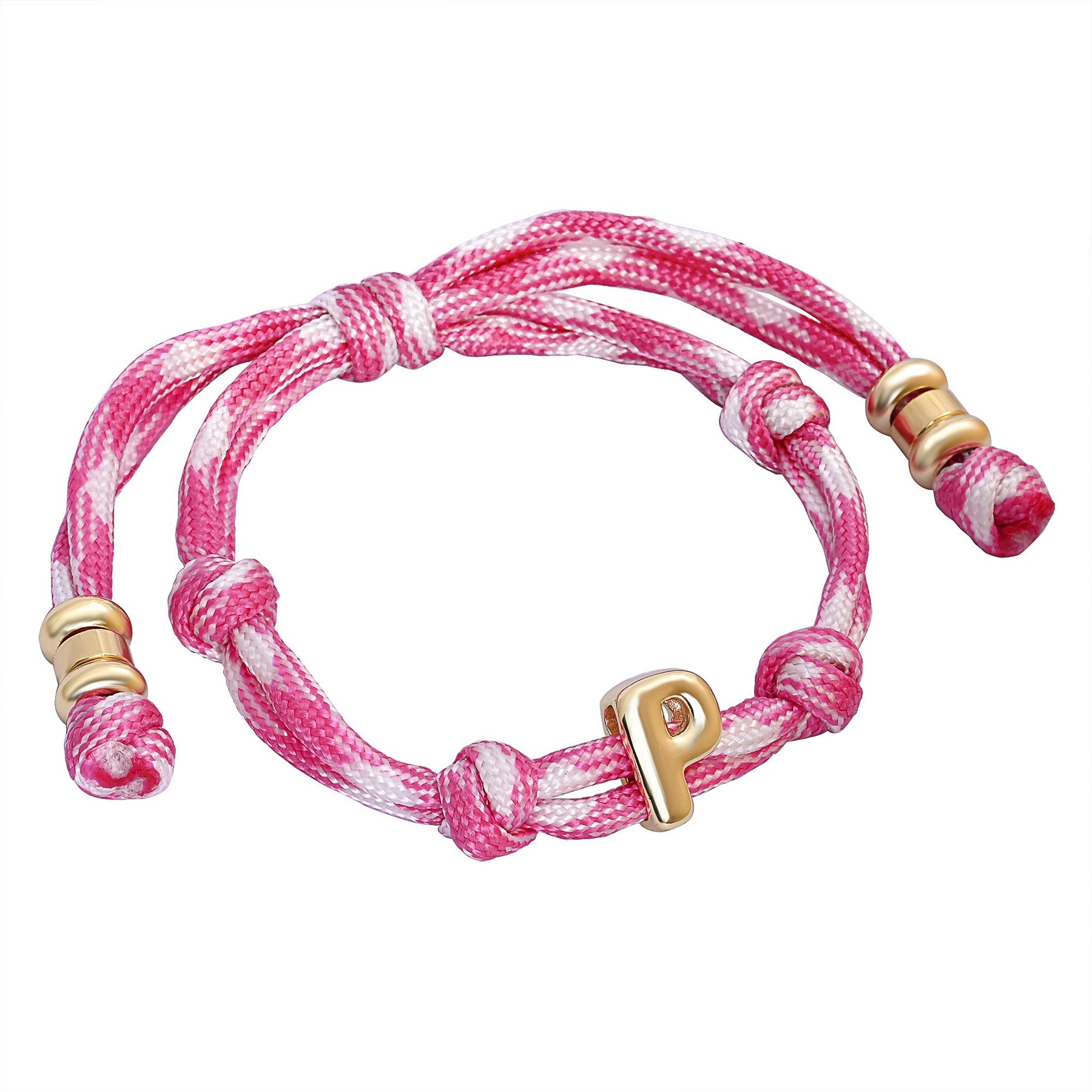 Knotted Initial Bracelets