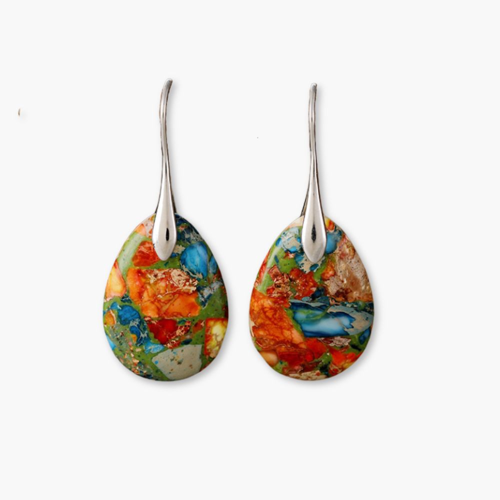 Jasper Essence Drop Earrings