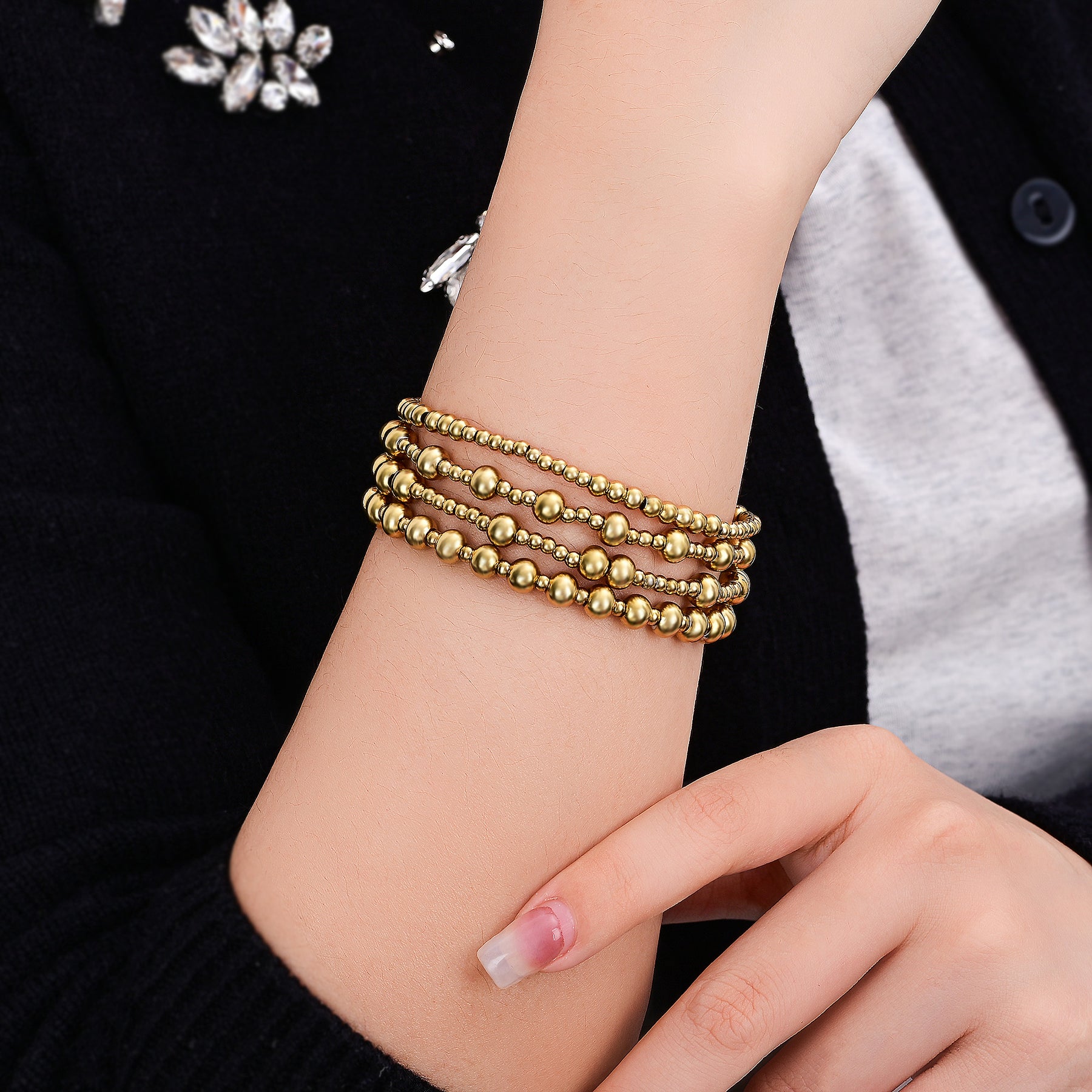 Golden Demure Bracelet Set