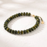 Chunky Forest Glow Green Necklace