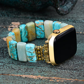 Turquoise Earth Stretch Apple Watch Strap