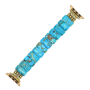 Turquoise Tibetan Jasper Stretch Apple Watch Strap