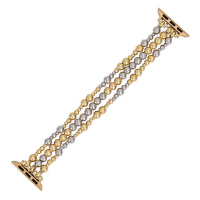 Sterling Gold Stretch Apple Watch Strap