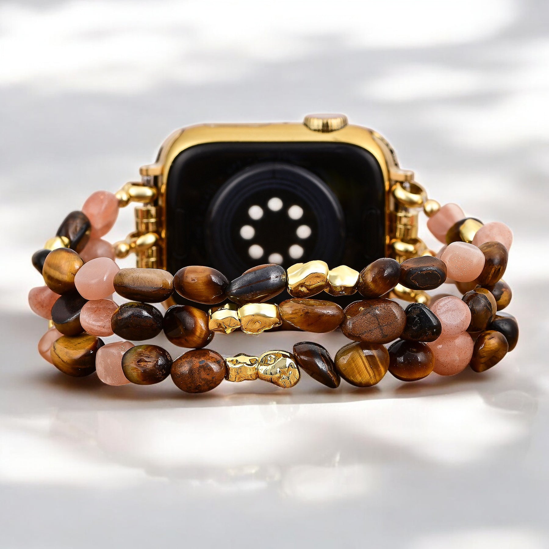 Golden Glowcore Stretch Apple Watch Strap