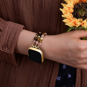 Golden Glowcore Stretch Apple Watch Strap