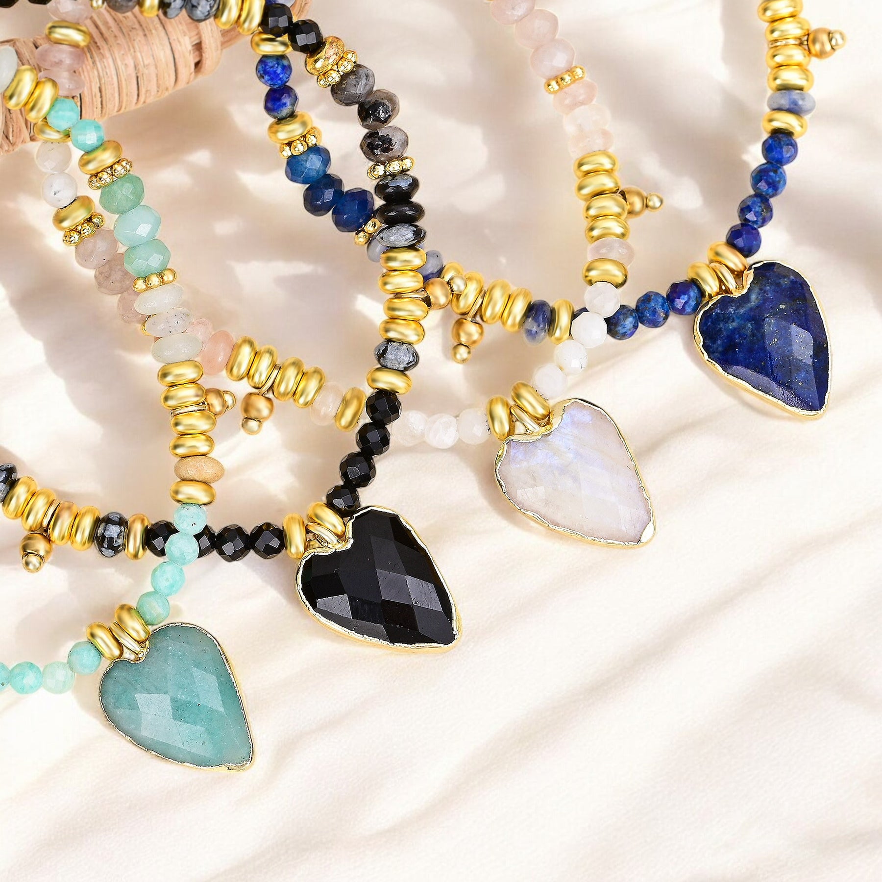 Amazonite Love Charm Bracelet