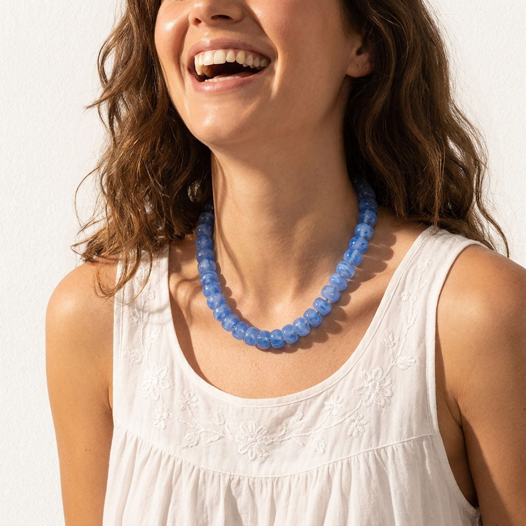 Chunky Blue Horizon Necklace