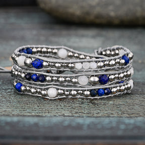 Celestial Lapis Protection Wrap Bracelet