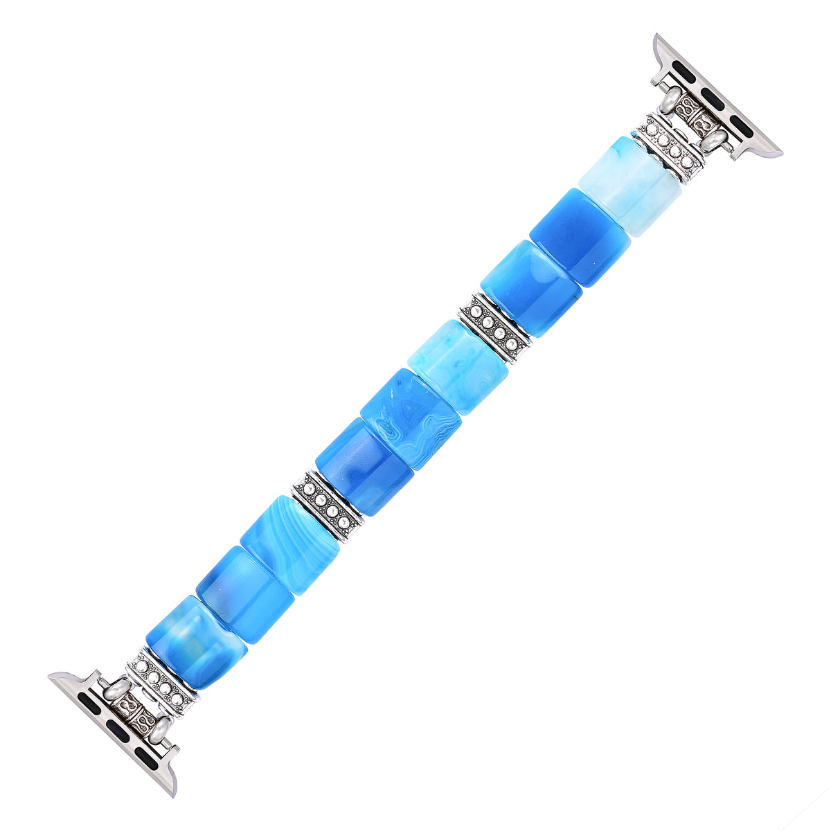 Serene Abyss Agate Stretch Apple Watch Strap