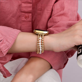 Pearl Radiance Stretch Apple Watch Strap