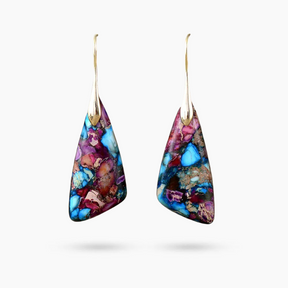 Mauvy Glamour Jasper Earrings