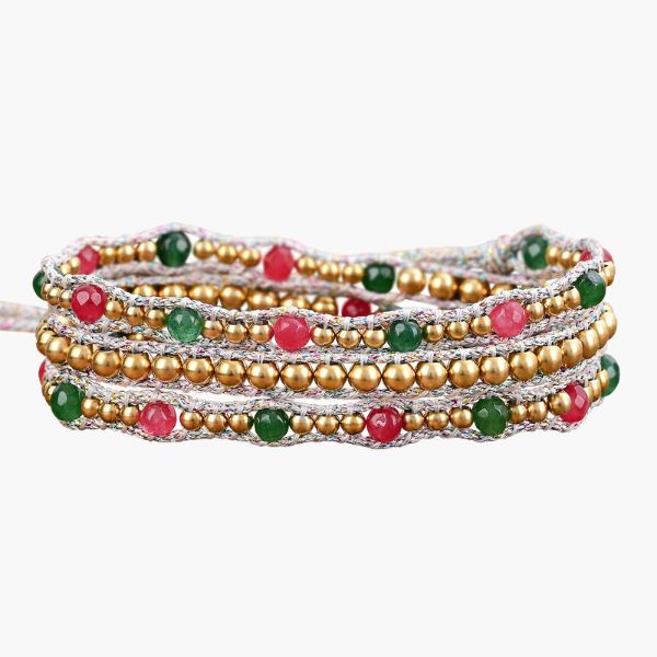 Joyful Christmas Radiance Wrap Bracelet