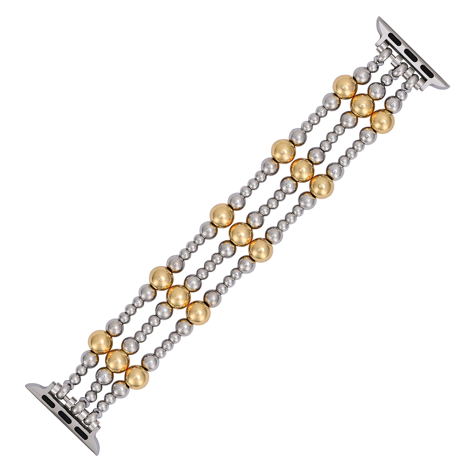 Silver Ember Stretch Apple Watch Strap