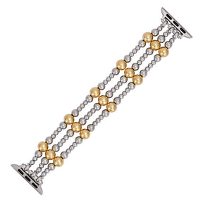 Silver Ember Stretch Apple Watch Strap